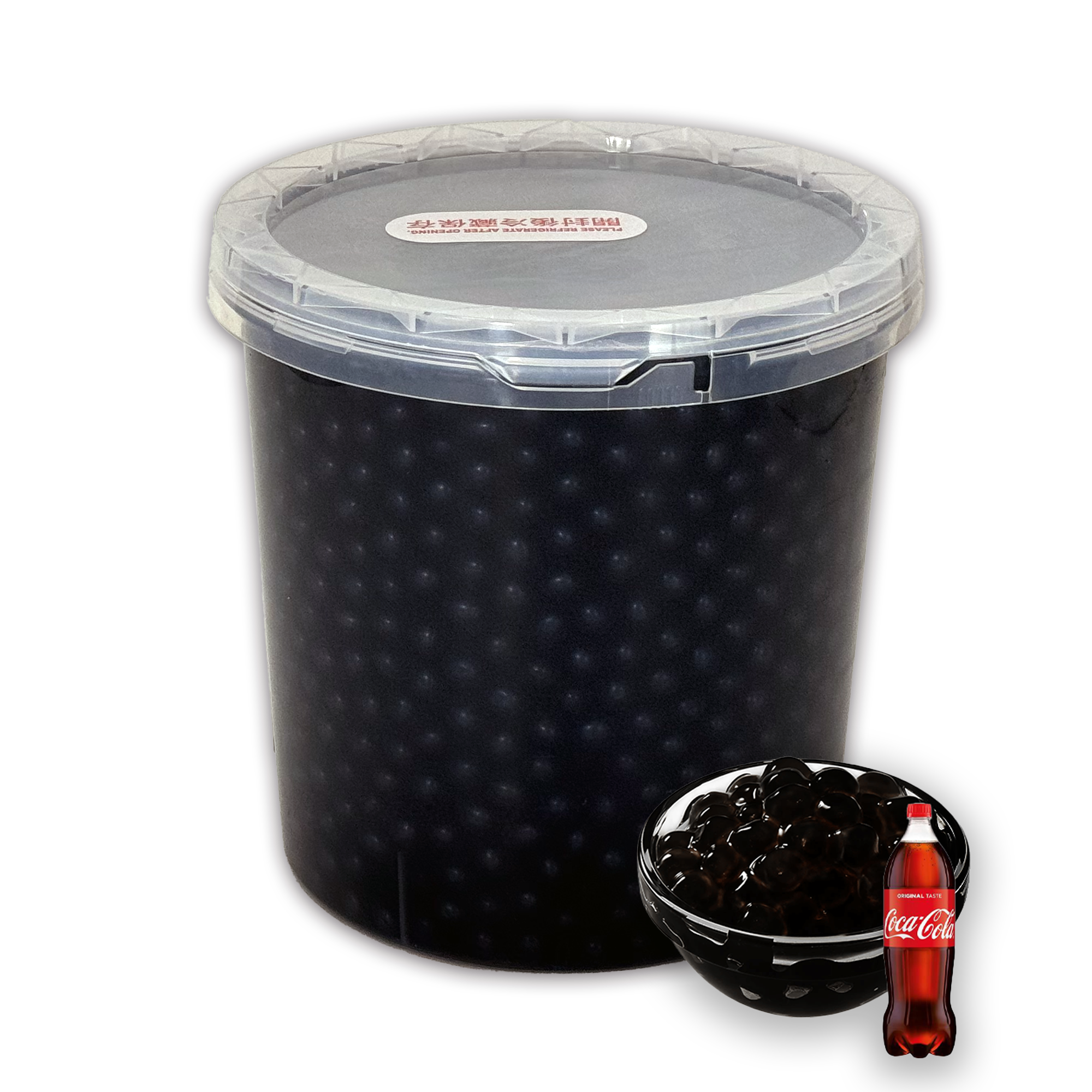 Cola-Eimer plus Bälle